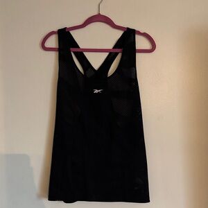 Reebok Black Athletic Mesh Tank